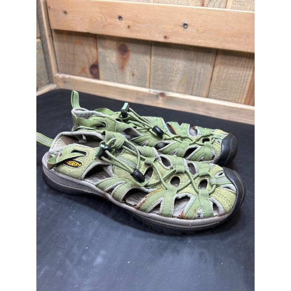 Keen Womens Outdoor Waterproof Hiking Sandals Green Size 6 Durable Sole